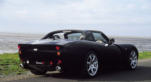 TVR Tuscan S Under braking the TVR also pops and belches out the excess 
