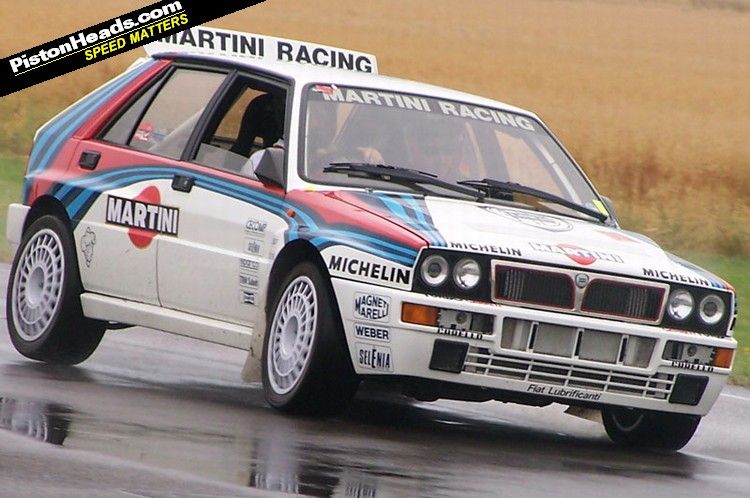 THIS is a Lancia Delta Integrale It's a 4WD Turbo rally car that dominated