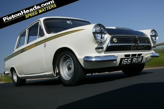 Think of the Lotus Cortina as one of the world's first homologation specials