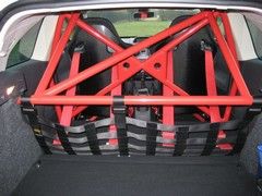 The optional rollcage in situ