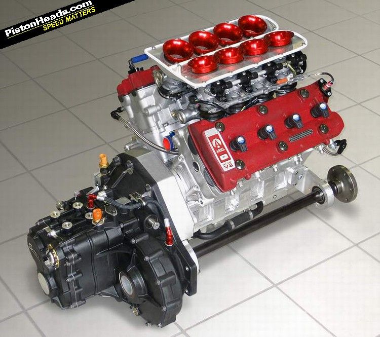 picture of the new engine that will power the firm's V8 Atom sports car
