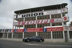 Stopped at the remains of the Reims GP circuit