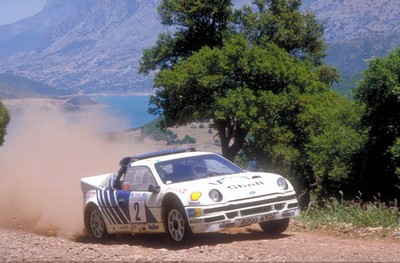 Stig Blomqvist pilots the Ford RS200 in 1986 -- Group B's last year