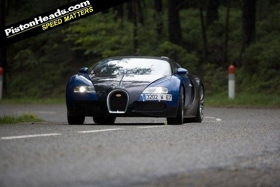 You won't see a Veyron doing this too often...